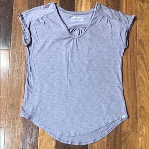 Eddie Bauer lavender grey top